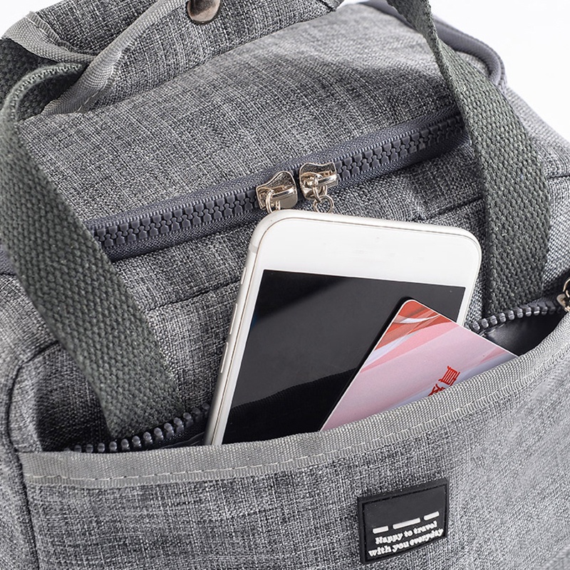 Túi Đựng Cơm Trưa Giữ Nhiệt Chống Thấm Nước Có Khóa Kéo Tiện Dụng