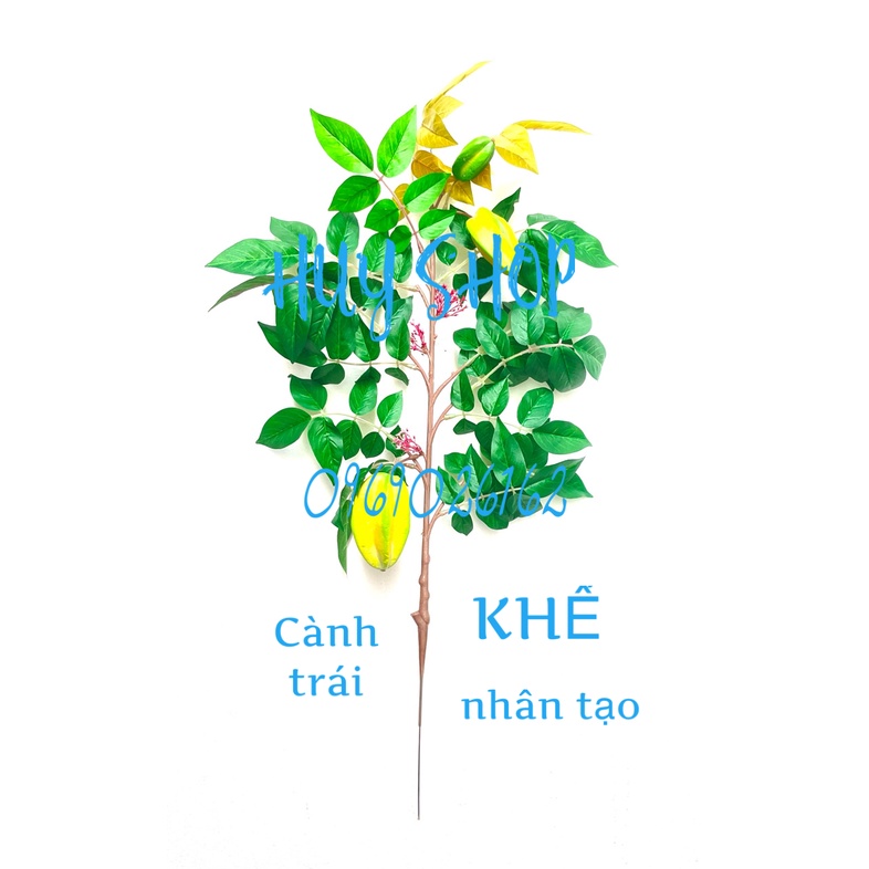 Cành Trái Mãng Cầu Ta - XOÀI - KHẾ - Đào Tiên - Vú Sữa nhân tạo trang trí nhà cửa