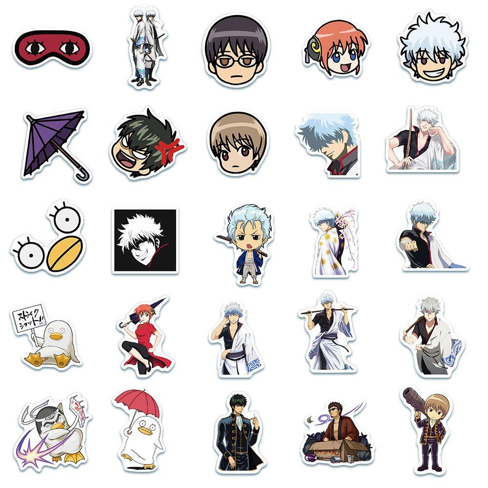 Nhãn Dán Trang Trí Hành Lý / Điện Thoại / Ván Trượt / Laptop Họa Tiết Hoạt Hình GINTAMA