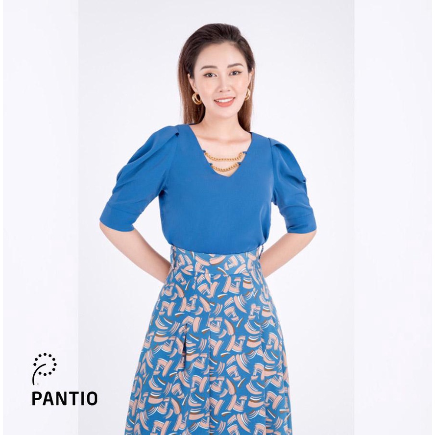 FAS32898 - Áo sơ mi chất liệu Thô tay lỡ - PANTIO