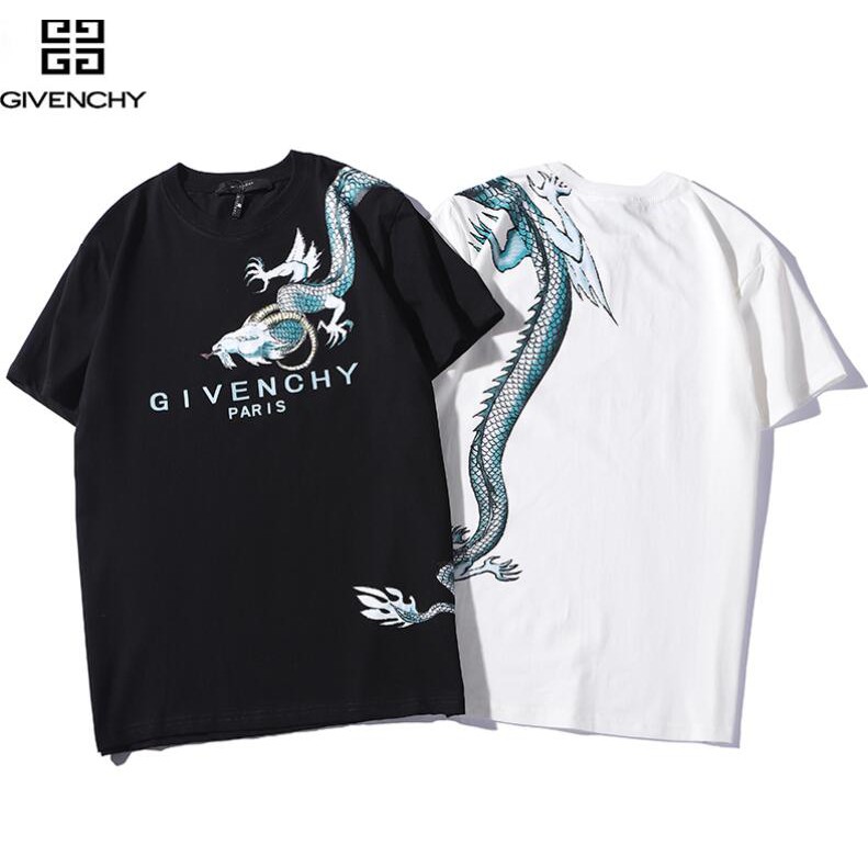 Áo Thun Cotton Ngắn Tay In Chữ Givenchy Thời Trang Cho Nam Và Nữ