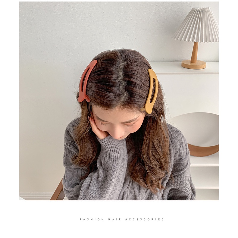 Kẹp Tóc Một Bên Cỡ Lớn Nhiều Màu Sắc Thời Trang Cho Nữ