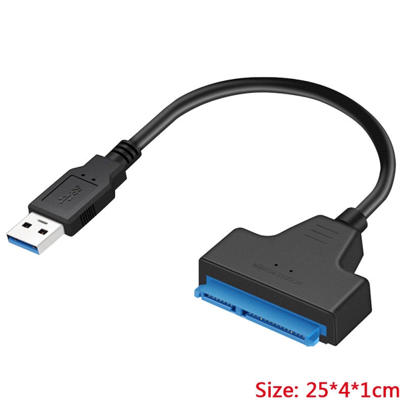 Dây cáp chuyển đổi kết nối ổ cứng HDD SSD từ usb 3.0 sang Sata 22 pin 2.5"