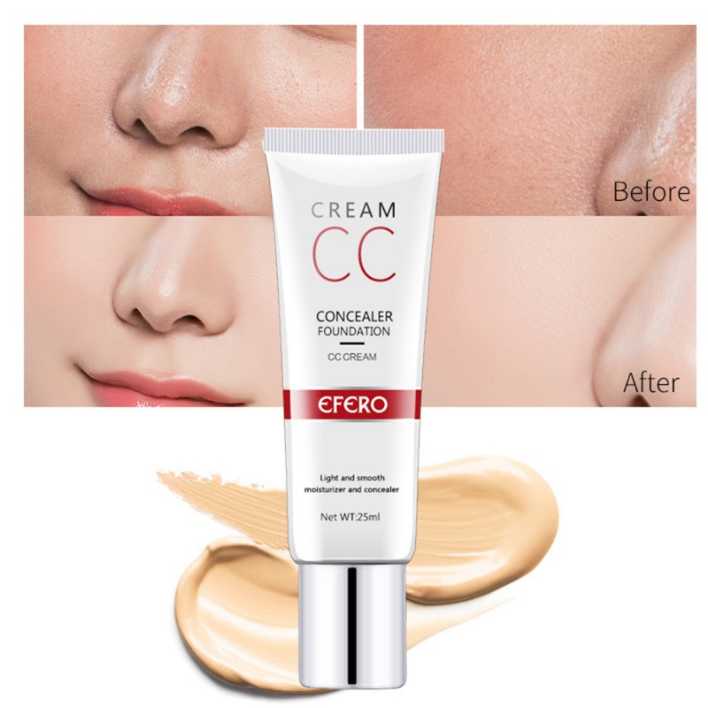 [Hàng mới về] Kem lót nền CC EFERO dưỡng ẩm che khuyết điểm kiềm dầu cho da mặt | BigBuy360 - bigbuy360.vn