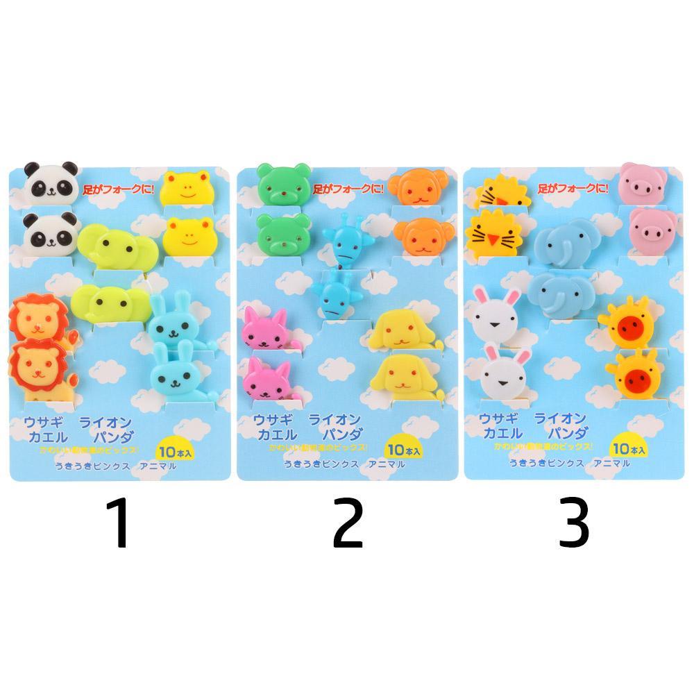 WONDER Set 10 / 30 Nĩa Ăn Trái Cây Hình Động Vật Hoạt Hình Ngộ Nghĩnh