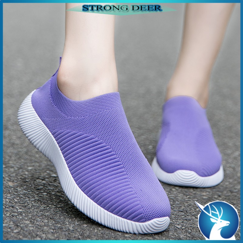 Giày Bệt Nữ Đế Cao Su Phồng Tôm Dành Cho Những Cô Nàng Plus Size ：35-43