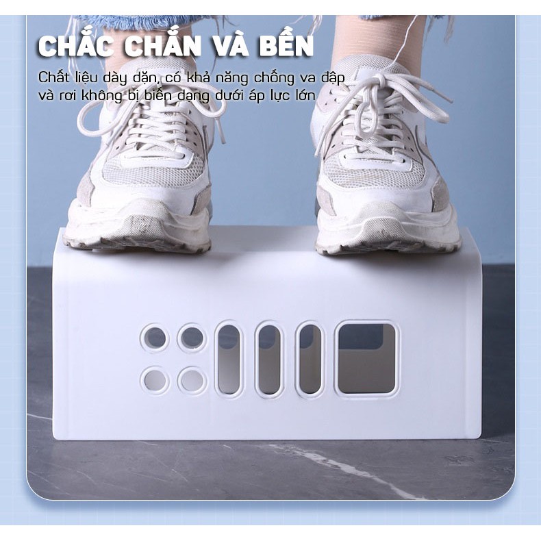 Hộp đựng ổ cắm điện đa năng giúp tiết kiệm không gian hộp đựng dây điện an toàn cho gia đình.
