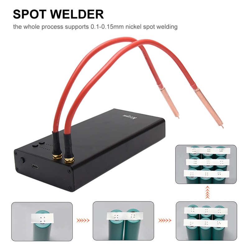 Tặng cuộn kẽm Máy hàn cell pin KERPU dung luong cao 7500 mah ( có cổng sạc điện thoại )