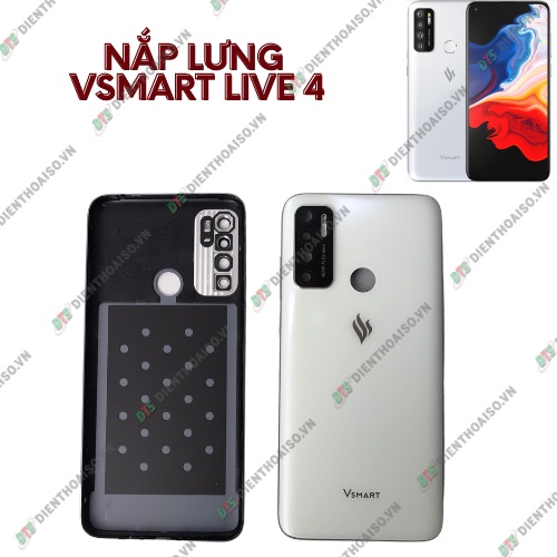 Nắp lưng sườn kính camera vsmart live 4