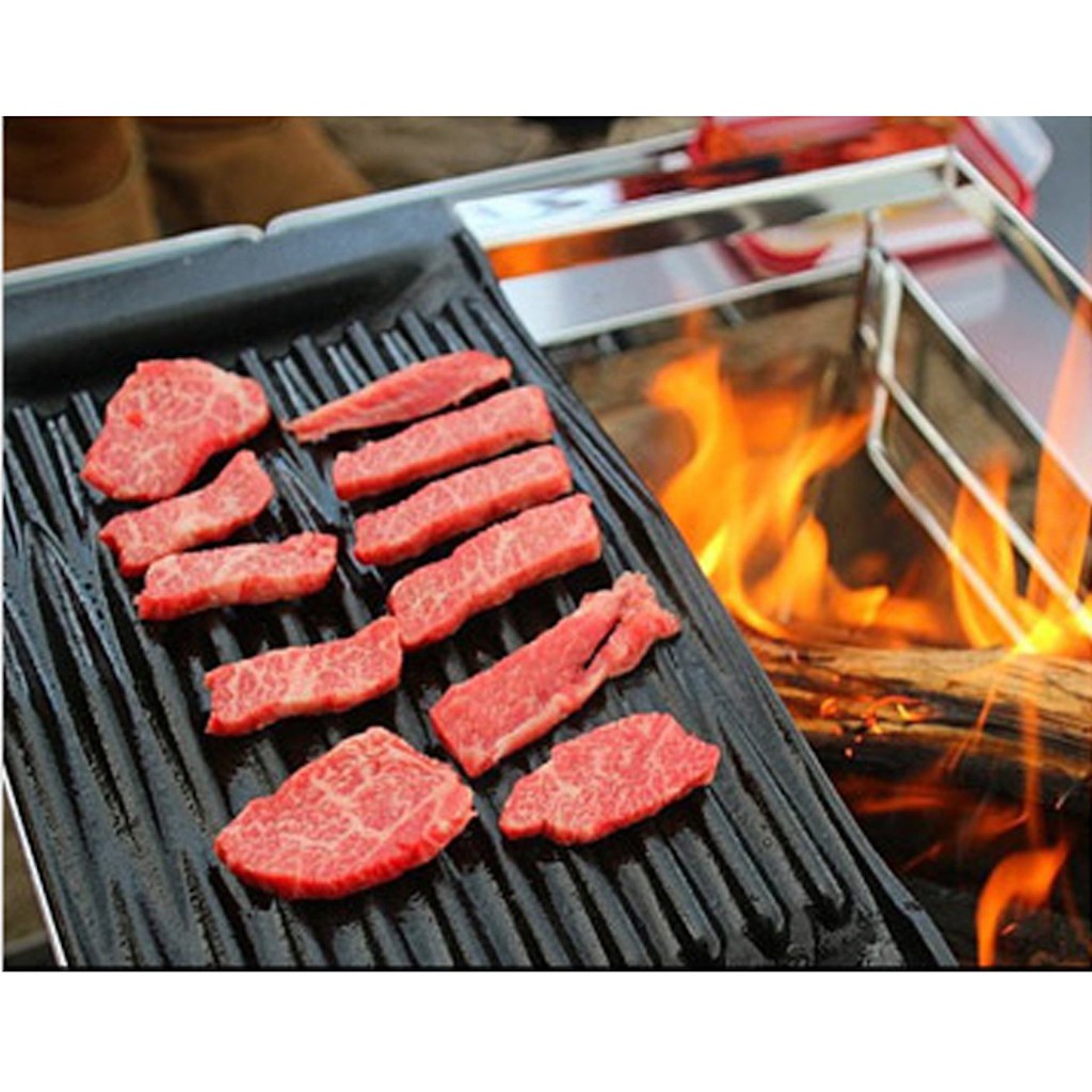 Campingmoon Khay nướng campoutvn BBQ W3 chống dính, dùng cho bếp nướng