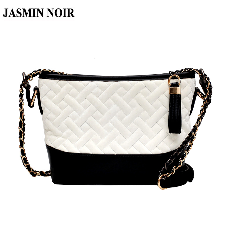 Túi đeo chéo Jasmin Noir vân sọc phong cách Hàn Quốc thời trang cho nữ