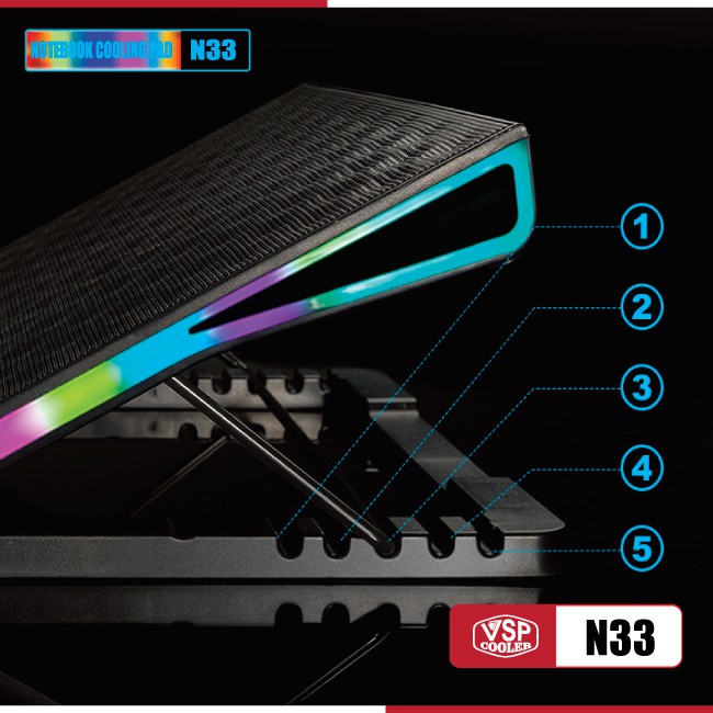 Fan VSP Cooler N33 LED RGB
