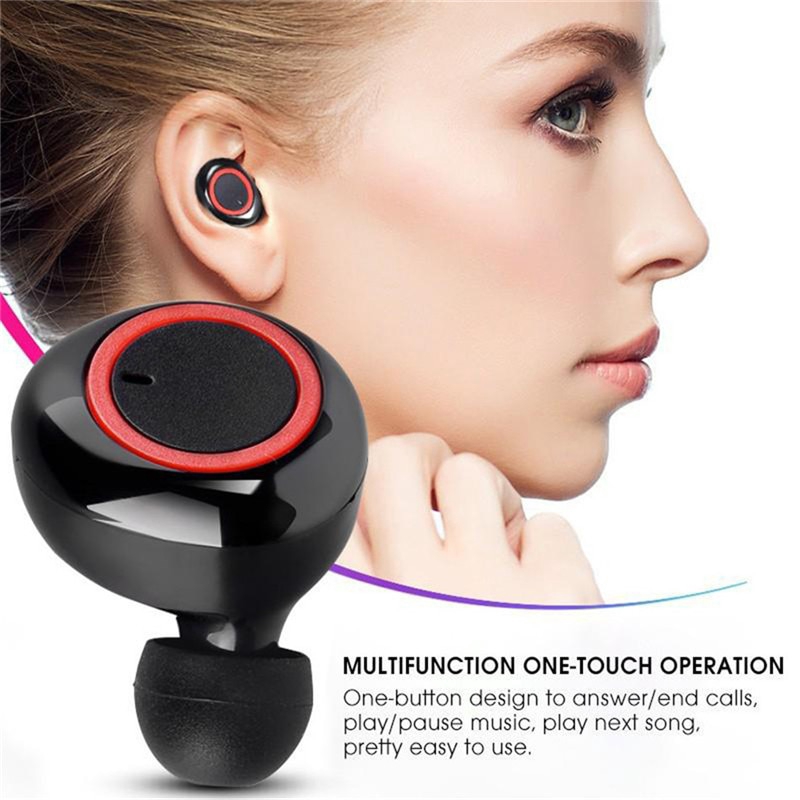 The best saleFone de Ouvido sem Fio Bluetooth V5.0/Headphone Earbud Esportivo com Microfone / Headset para iPhone/Xiaomi