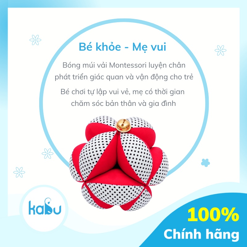 KABU - Bóng Múi Montessori Luyện Chân, Phát Triển Giác Quan Vận Động Cho Trẻ
