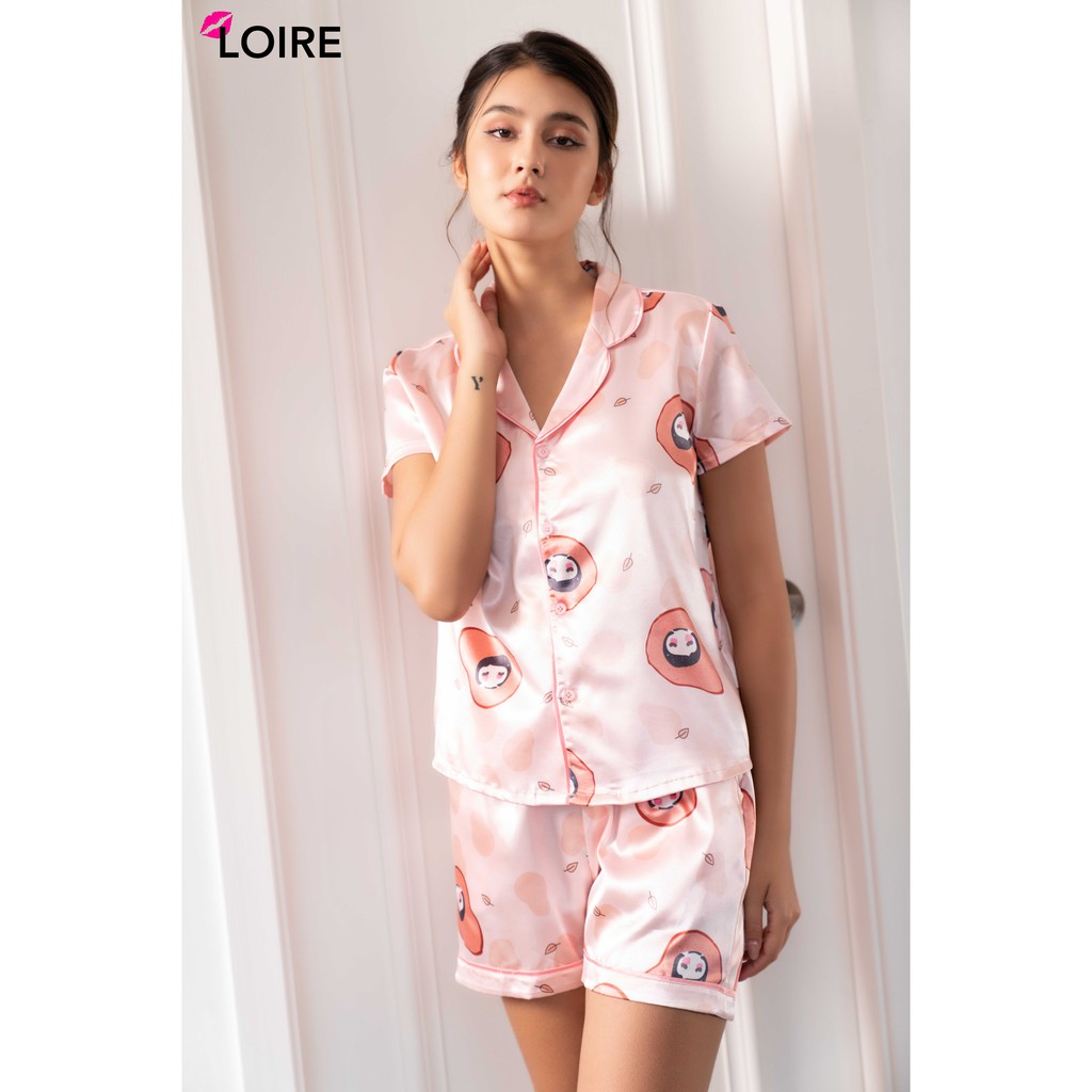 Bộ Đồ Ngủ Nữ Cao Cấp LOIRECHIC LPC02 ( Quần Ngắn- Áo Ngắn)