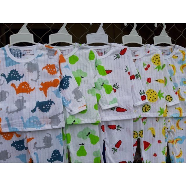 Combo 5 Bộ cotton giấy dài tay size đại 15_26kg