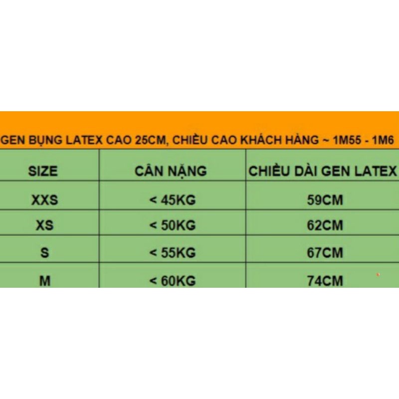 GEN LATEX CHUẨN HYLAP 25 XƯƠNG | BigBuy360 - bigbuy360.vn