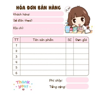 BILL HOÁ ĐƠN MINI ( lẻ 1c -2 liên)