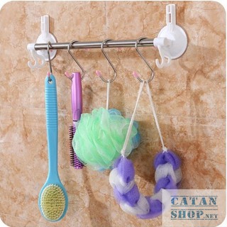 Vỉ 4 móc treo đồ chữ S chất liệu thép không gỉ siêu chắc chắn GD394-Vi4S