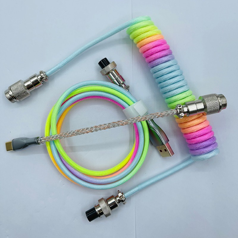 Cáp Nối Dài Bàn Phím Cơ RGB Cổng Cắm Dạ Quang Chuyên Dụng
