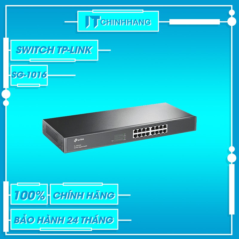 Bộ chia mạng TP-Link 16 cổng SG-1016 Treo Tường - Hàng Chính Hãng