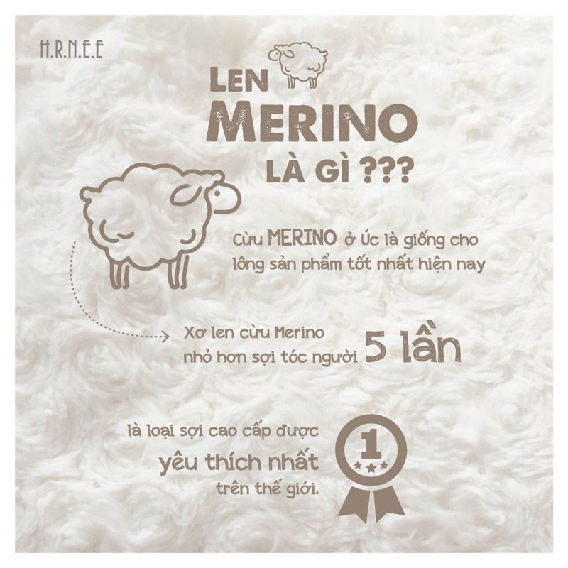 [ Hrnee ] Áo len lông cừu merino