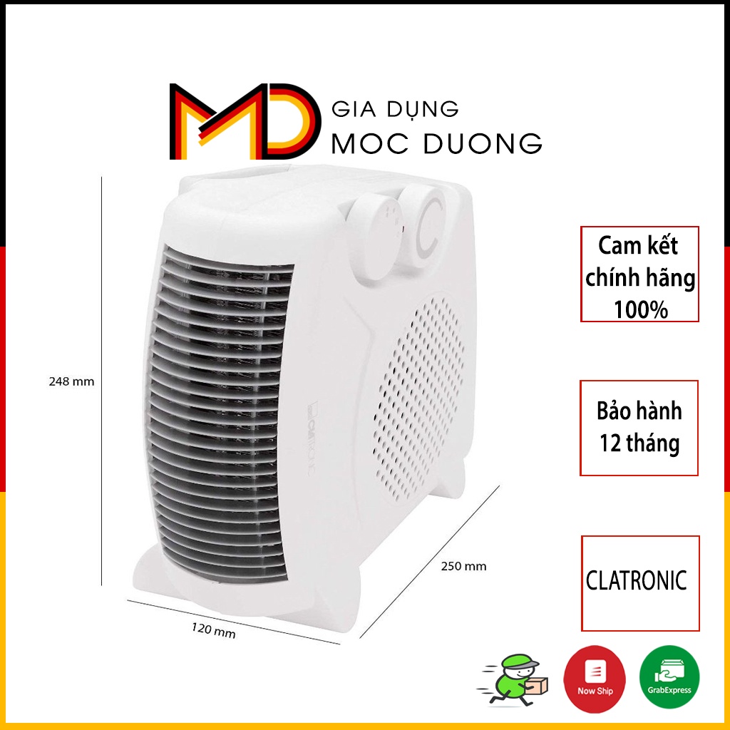 Quạt sưởi điện Clatronic HL 3379 [HÀNG NHẬP ĐỨC]