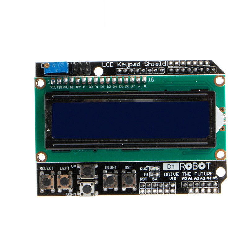 Bảng mạch màn hình LCD1602 cao cấp cho Arduino LCD Shield UNO Mega