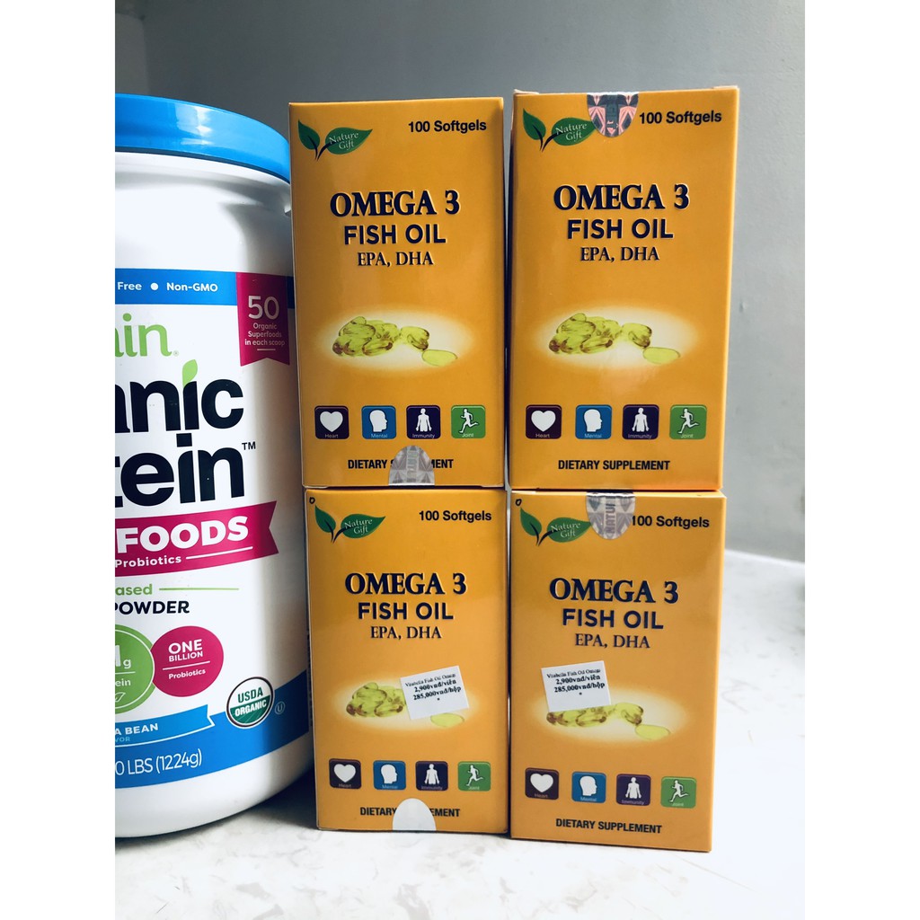Viên uống dầu cá chất lượng Vitabella Omega 3 Fish Oil (Hộp 100 viên) HSD 2023