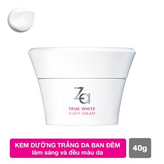 Kem Dưỡng Trắng Da Ban Đêm ZA True White Ex 40g
