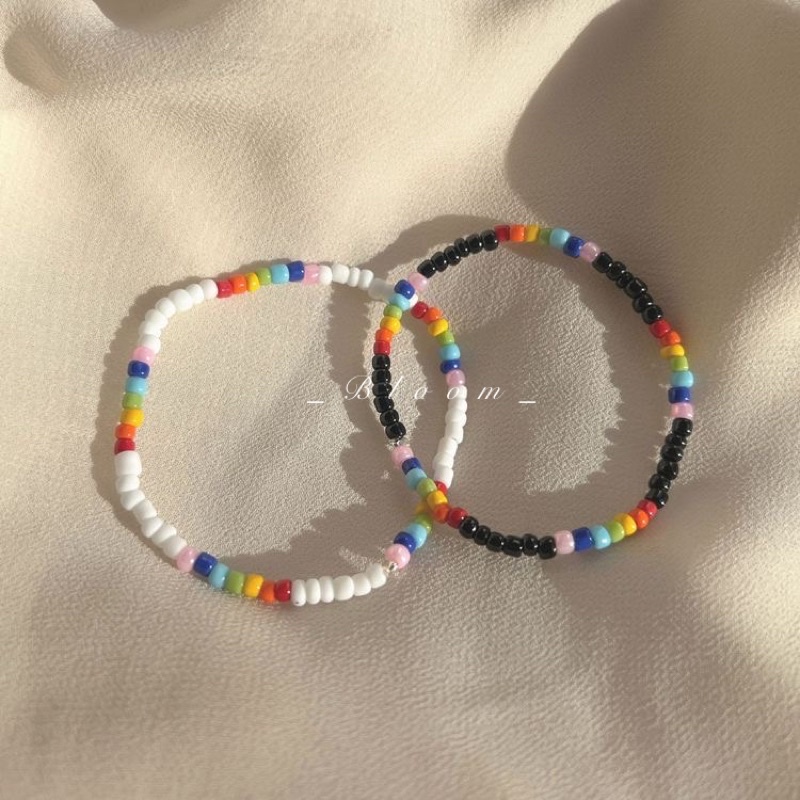 Vòng tay nhiều cầu vòng nhỏ co giãn🌈