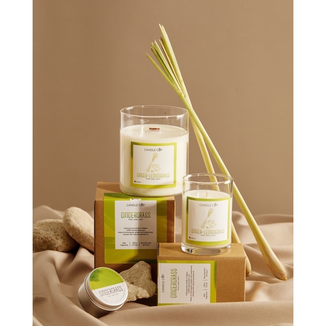 [Freeship] Nến thơm Candle Cup - Mùi Gingergrass