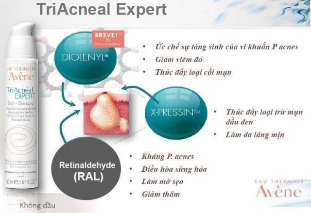 Kem giảm mụn Avène Triacneal expert emulsion 30ml