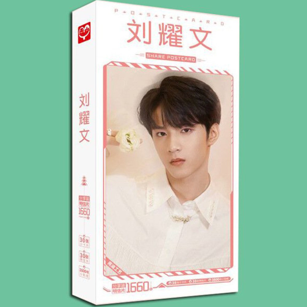 Hộp ảnh postcard LƯU DIỆU VĂN nhóm nhạc TNT THỜI ĐẠI THIẾU NIÊN ĐOÀN idol thần tượng hoa ngữ có lomo ảnh dán sticker