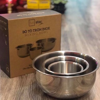 Bộ 3 thố inox 304 fivestar fstt001 siêu dày - cam kết hàng chính hãng công ty