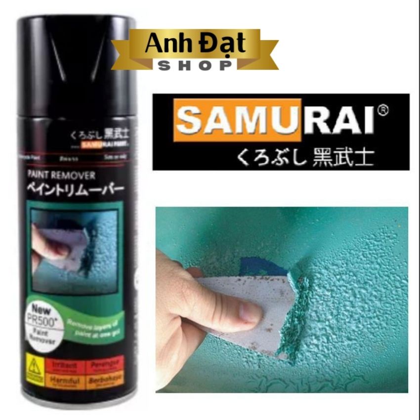 Chất tẩy sơn xịt samurai PR500*, dung tích 400ml, bình xịt