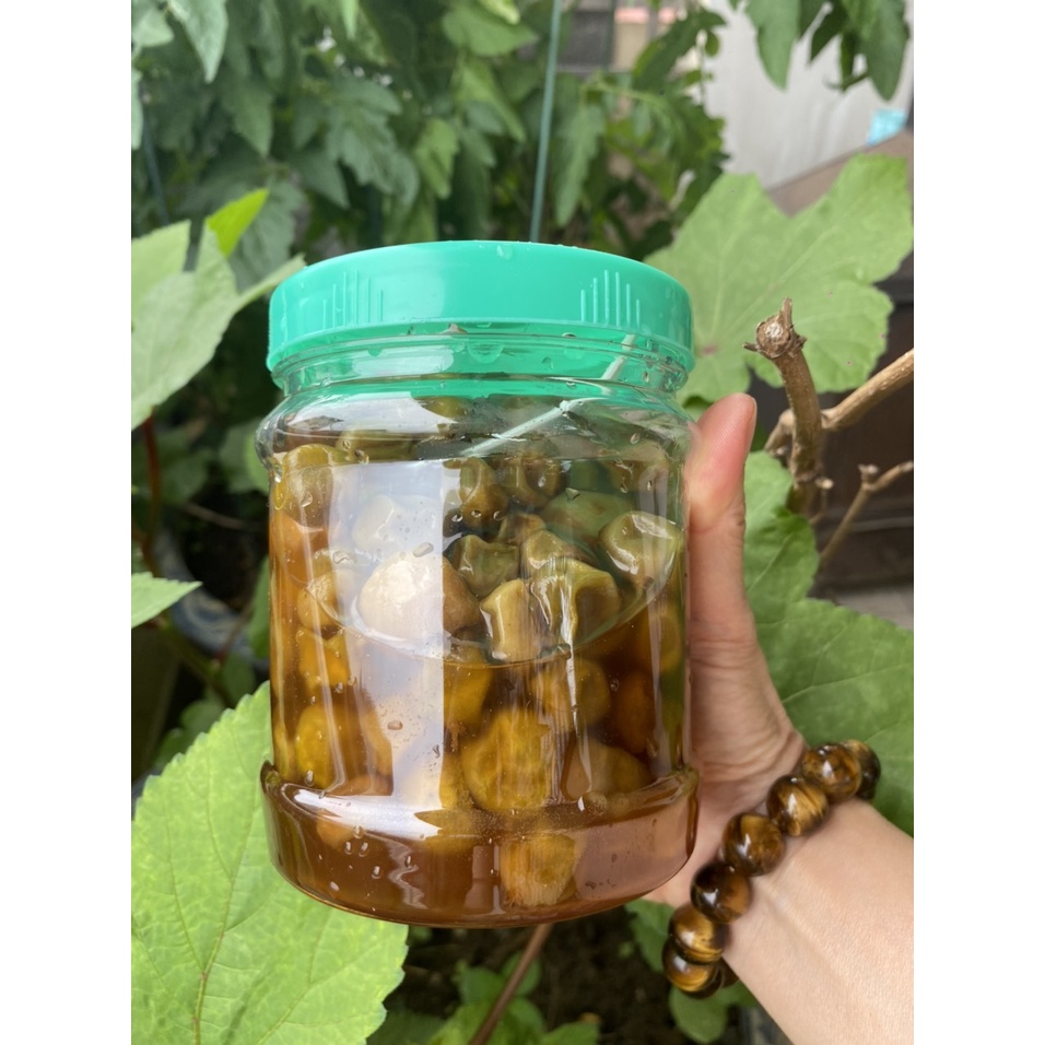 Chanh rừng Mẫu Sơn ngâm mật ong và đường phèn hạ thổ 6 tháng lọ 500gr - Đặc sản Lạng Sơn