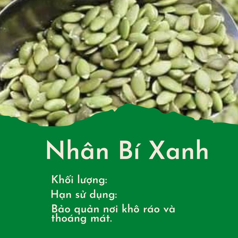 Nhân Hạt Bí Xanh Ấn Độ Hàng Nhập Khẩu Chất Lượng Cao