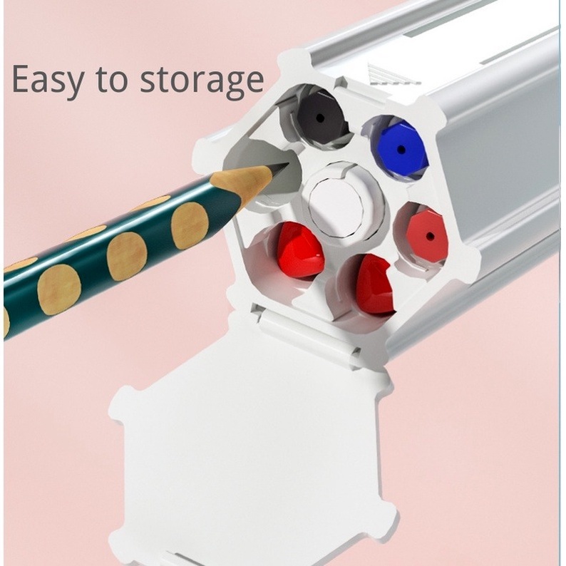 🇻🇳11-in-1🇻🇳NBX Hộp Đựng Bút Sáu Bút Tiện Lợi Mực Gel Đa Năng Có Thước Kẻ Và Gôm Tẩy Dành Cho Học Sinh / Người Lớn