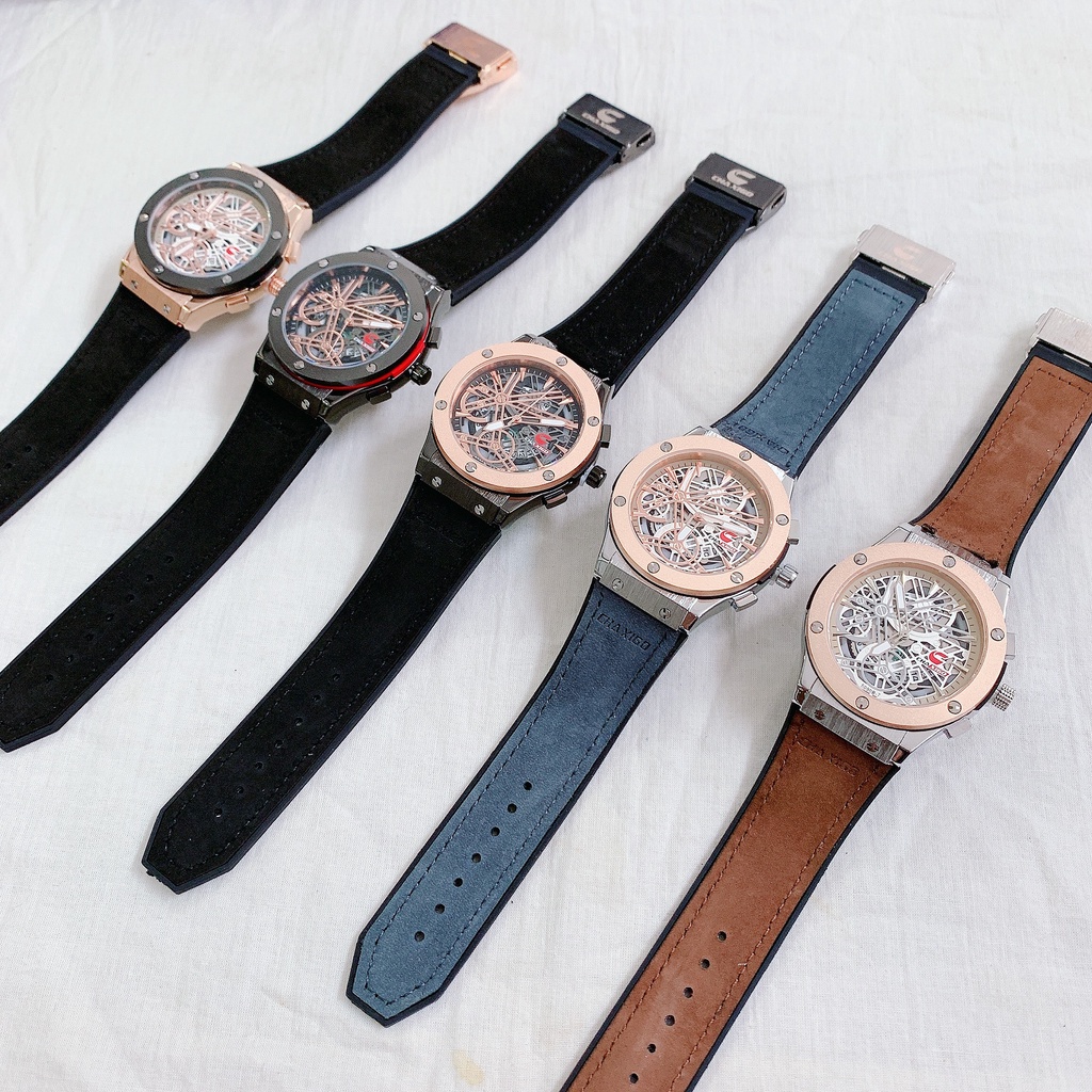 Đồng hồ nam Chaxigo hot trend chất da mềm mại, phong cách hiện đại, nhiều màu sắc dễ dàng phối đồ