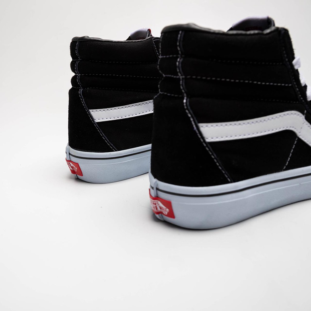 Giày Thể Thao Vans Sk8hi Màu Trắng Đen Kiểu Cổ Điển Chất Lượng Cao