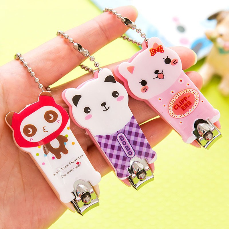 Set 2 bấm móng tay mini móc khóa hình thú (BMT01)