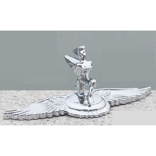 Logo cô gái 3D dán capo xe ô tô