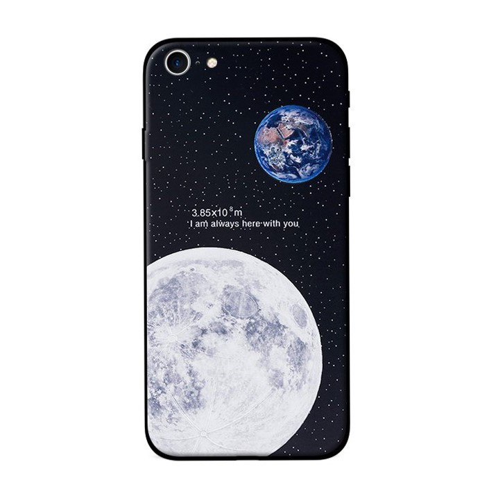 ☃✸Ốp lưng iphone TRÁI ĐẤT MẶT TRĂNG TPU trơn dẻo mềm 5/5s/6/6plus/6s/6splus/7/7plus/8/8plus/x/xs/11/12/pro/max/plus/pr