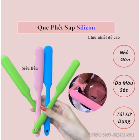 Que quét sáp wax silicon tái sử dụng dễ dàng vệ sinh, chịu nhiệt độ cao