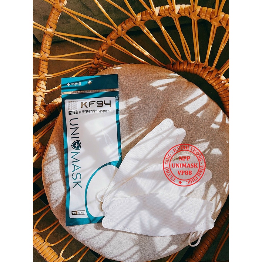 Khẩu Trang 4 Lớp KF94 UNI MASK Chống Bụi Mịn Và Kháng Khuẩn Hàng Cao Cấp Hàn Quốc