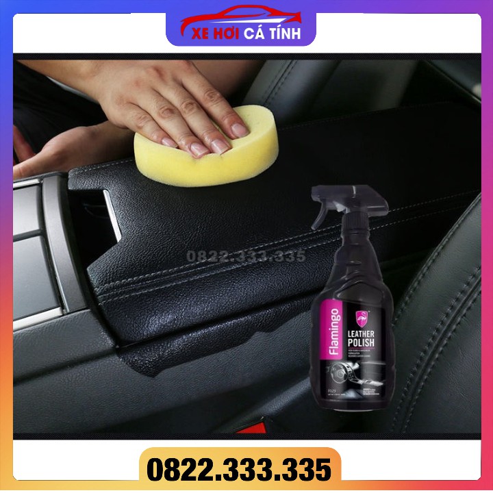 Xịt dưỡng nội thất ghế da Flamingo leather polish F029 loại cao cấp hàng chính hãng