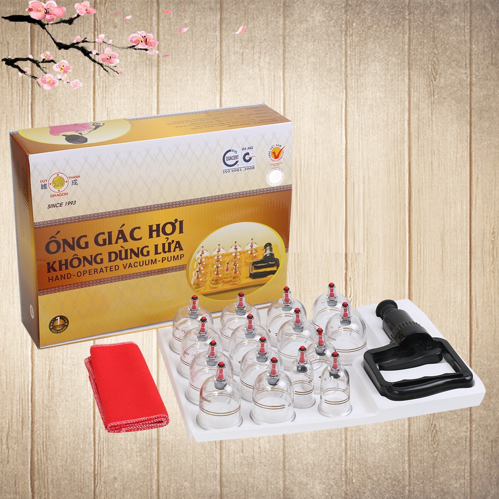 Bộ giác hơi không dùng lửa Duy Thành 15 ly giác