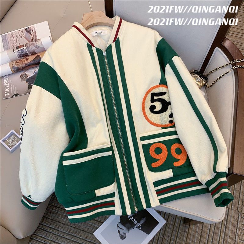 Áo Khoác Bóng Chày Phong Cách Retro Mỹ Thời Trang Xuân Thu 2022 Mới Cho Nam Nữ