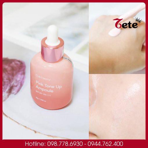 Dưỡng trắng hồng, Serum Cellapy Pink Tone Up Ampoule SPF35+ PA++++ | BigBuy360 - bigbuy360.vn